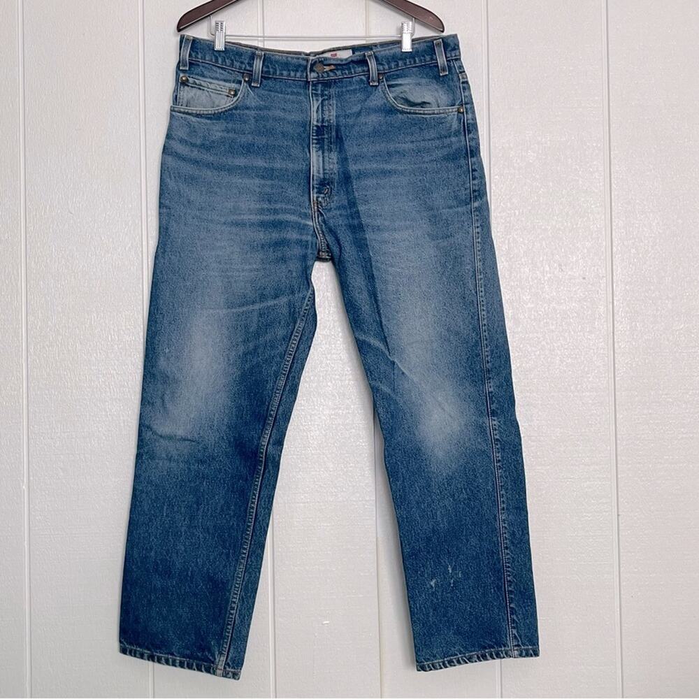 Vintage Levi's Orange Tab 540 Relaxed Fit Faded Dad Jeans Blue Wash Baggy 37x29